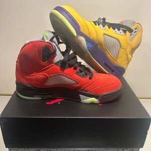 Jordan Yellow and Red Sneakers 💛